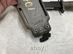 USGI M9 Military LAN-CAY Fixed Blade Knife with Scabbard, US Army, GWOT, Surplus