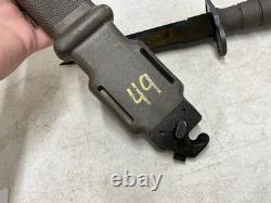 USGI M9 Military LAN-CAY Fixed Blade Knife with Scabbard, US Army, GWOT, Surplus