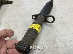USGI M9 Military LAN-CAY Fixed Blade Knife with Scabbard, US Army, GWOT, Surplus