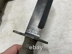 USGI M9 Military LAN-CAY Fixed Blade Knife with Scabbard, US Army, GWOT, Surplus