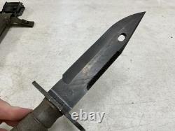 USGI M9 Military LAN-CAY Fixed Blade Knife with Scabbard, US Army, GWOT, Surplus