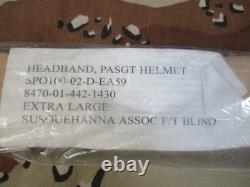 USGI PASGT Helmet Large DCU Cover + NOS Leather Headband Military Surplus
