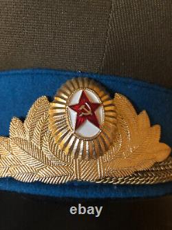 USSR Soviet KGB State Security Officer Military Army Visor Hat Original Cap