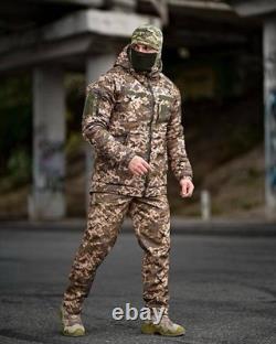 Ukrainian Military Winter Suit Pixel Camo Softshell Omni-Heat Warm Uniform