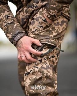 Ukrainian Military Winter Suit Pixel Camo Softshell Omni-Heat Warm Uniform