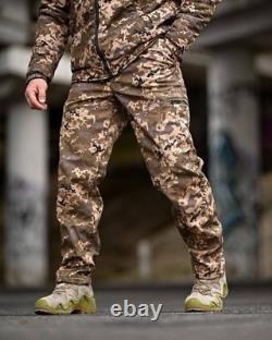 Ukrainian Military Winter Suit Pixel Camo Softshell Omni-Heat Warm Uniform