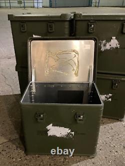 Unissued British Military Zarges Aluminium Transport Flight Storage Case Box