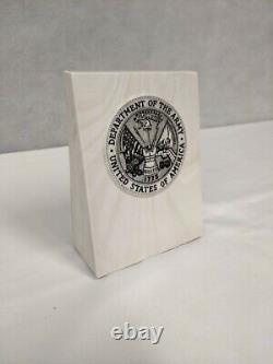 United States Department of the Army Onyx Paperweight US Military Gift