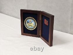 United States Of America Army Plaque in Wooden Display Case Genuine Military