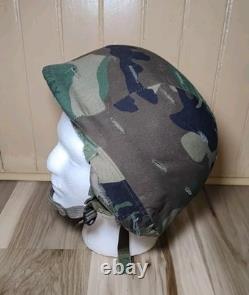 Us Army Issue Military Surplus Pasgt Helmet Woodland Camo Cover Chinstrap