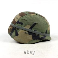 Us Army Issue Military Surplus Pasgt Helmet Woodland Camo Cover Chinstrap