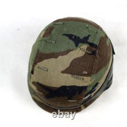 Us Army Issue Military Surplus Pasgt Helmet Woodland Camo Cover Chinstrap