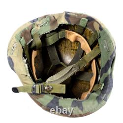 Us Army Issue Military Surplus Pasgt Helmet Woodland Camo Cover Chinstrap