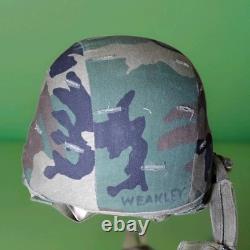 Us Army Issue Military Surplus Pasgt Helmet Woodland Camo Cover Chinstrap
