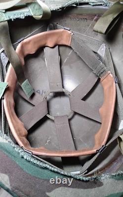 Us Army Issue Military Surplus Pasgt Helmet Woodland Camo Cover Chinstrap
