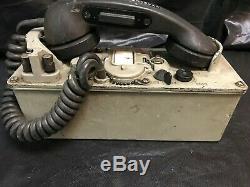 Us Army Military Surplus Ta-43 Pt Signal Corps Field Phone