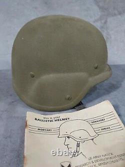 Us Army Usmc Military Surplus Pasgt Ballistic Combat Helmet Small Complete