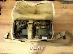 Us Military Army Radio Field Phone Telephone Including The Bag