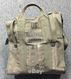 Us Military Army Vietnam Issue M56 Tentage Repair Kit Bag Case Surplus