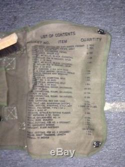 Us Military Army Vietnam Issue M56 Tentage Repair Kit Bag Case Surplus