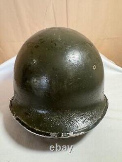 Us Military Helmet Steel Helmet Shell Combat Army, Worn In Vietnam