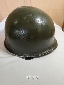 Us Military Helmet Steel Helmet Shell Combat Army, Worn In Vietnam