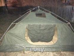 Used 4-Man Crew Tent, US Army Surplus Please Read Description