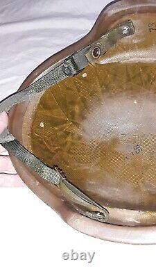 VINTAGE 1973 Military Lot-85 L-2 Army made with KEVLAR COMBAT Helmet With STRAP