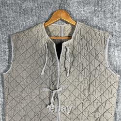 VINTAGE Austrian Bundesheer Quilted Liner Vest Jacket Medium Military Army 1950s