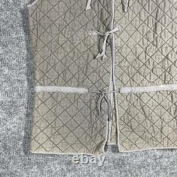 VINTAGE Austrian Bundesheer Quilted Liner Vest Jacket Medium Military Army 1950s