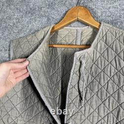 VINTAGE Austrian Bundesheer Quilted Liner Vest Jacket Medium Military Army 1950s