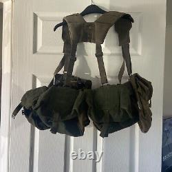 VINTAGE JOB LOT Great Britain Military Surplus Harness And Gear Pattern Ponchos