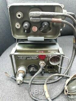 VINTAGE MILITARY ARMY RADIO WS88 AFV + CARRIER + POWER SUPPLY/AMP UNIT No 2 + HS