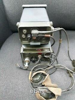 VINTAGE MILITARY ARMY RADIO WS88 AFV + CARRIER + POWER SUPPLY/AMP UNIT No 2 + HS