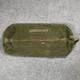 Vintage Us Military Canvas Duffle Bag Talon Zipper Handle Army Hickory Stripe