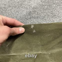 VINTAGE US Military Canvas Duffle Bag Talon Zipper Handle Army Hickory Stripe