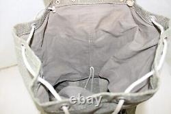 VTG 1958 Swiss Army Sattler Salt and Pepper Military Leather Canvas Backpack