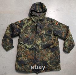 VTG German Bundeswehr Army Military Flecktarn Camo Parka Jacket & Liner Gr 9