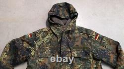 VTG German Bundeswehr Army Military Flecktarn Camo Parka Jacket & Liner Gr 9