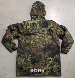 VTG German Bundeswehr Army Military Flecktarn Camo Parka Jacket & Liner Gr 9