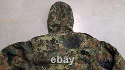 VTG German Bundeswehr Army Military Flecktarn Camo Parka Jacket & Liner Gr 9