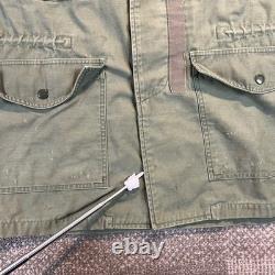 VTG M65 Military Field Jacket Army Green Hood Utility Coat Men XL First Pattern
