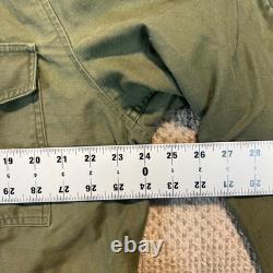 VTG M65 Military Field Jacket Army Green Hood Utility Coat Men XL First Pattern