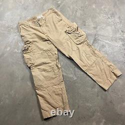 VTG POLO RALPH LAUREN Rugby CARGO Fatigues 38x30 Baggy Pants Y2K Military Wide