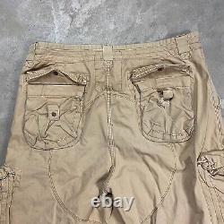 VTG POLO RALPH LAUREN Rugby CARGO Fatigues 38x30 Baggy Pants Y2K Military Wide