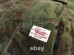 VTG Polo Ralph Lauren Military Army Camo Paratrooper Soldier Field Jacket Combat