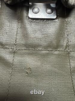 VTG RARE Swiss Army Rubberized Waterproof & Leather Military Rucksack Backpack