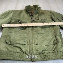 VTG Ralph Lauren Polo 67 Jeans Co Bomber Jacket Military Surplus Green Mens S