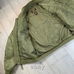 VTG Ralph Lauren Polo 67 Jeans Co Bomber Jacket Military Surplus Green Mens S