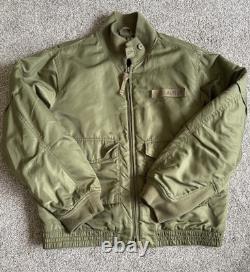 VTG Ralph Lauren Polo 67 Jeans Co Bomber Jacket Military Surplus Green Mens XL